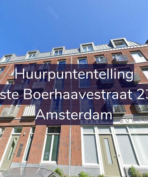 Foto gevel Huurpuntentelling voor Eerste Boerhaavestraat 23-R, Amsterdam