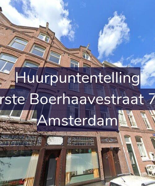 Foto gevel Huurpuntentelling voor Eerste Boerhaavestraat 7-1, Amsterdam