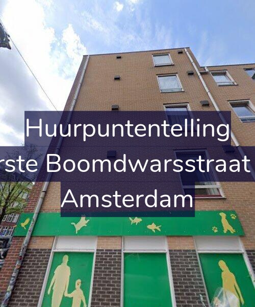 Foto gevel Huurpuntentelling voor Eerste Boomdwarsstraat 68, Amsterdam