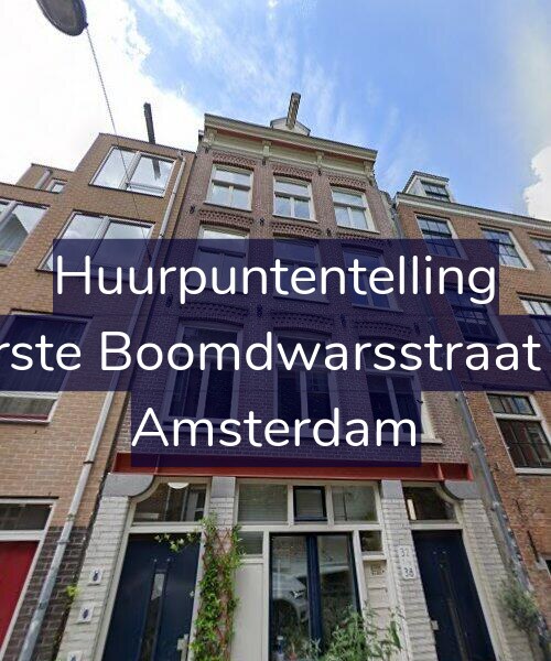 Foto gevel Huurpuntentelling voor Eerste Boomdwarsstraat 36, Amsterdam