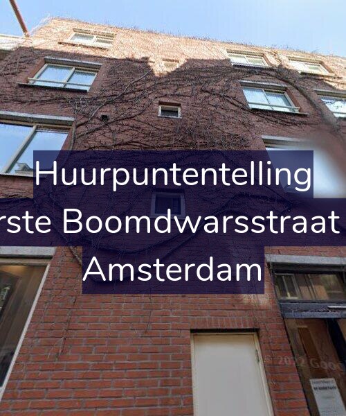 Foto gevel Huurpuntentelling voor Eerste Boomdwarsstraat 37, Amsterdam