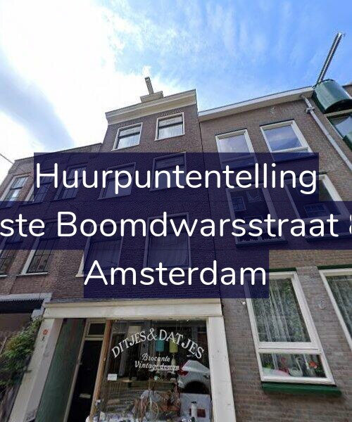 Foto gevel Huurpuntentelling voor Eerste Boomdwarsstraat 8-1, Amsterdam