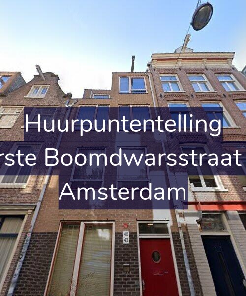 Foto gevel Huurpuntentelling voor Eerste Boomdwarsstraat 40, Amsterdam