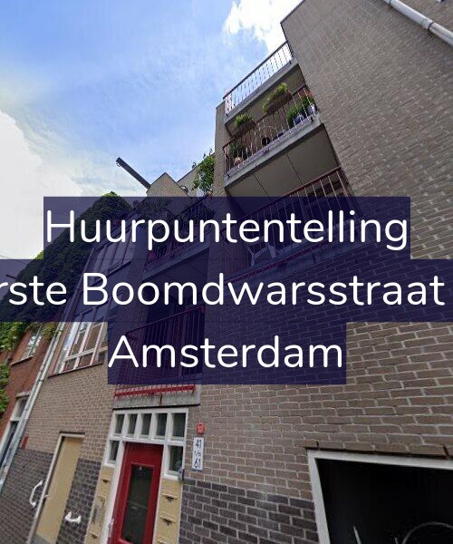 Foto gevel Huurpuntentelling voor Eerste Boomdwarsstraat 47, Amsterdam