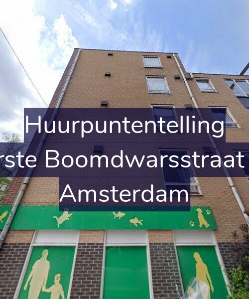 Foto gevel Huurpuntentelling voor Eerste Boomdwarsstraat 62, Amsterdam