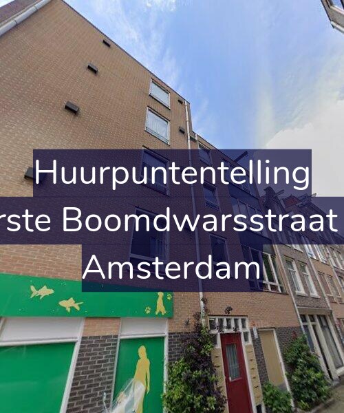 Foto gevel Huurpuntentelling voor Eerste Boomdwarsstraat 54, Amsterdam