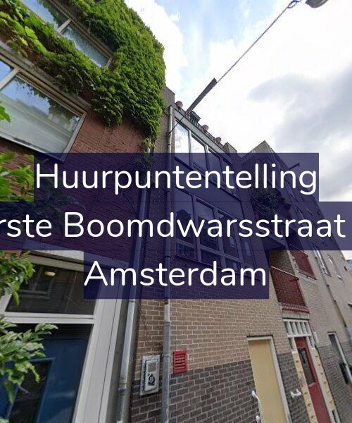 Foto gevel Huurpuntentelling voor Eerste Boomdwarsstraat 41, Amsterdam