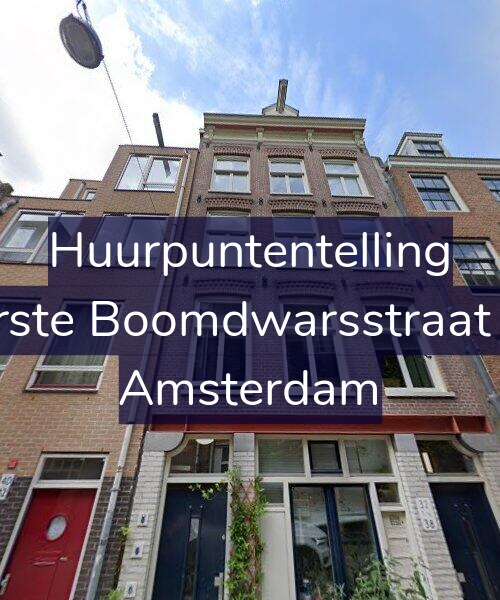 Foto gevel Huurpuntentelling voor Eerste Boomdwarsstraat 38, Amsterdam