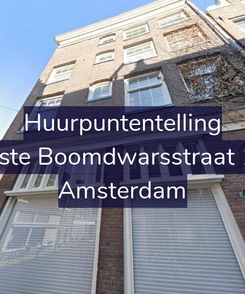 Foto gevel Huurpuntentelling voor Eerste Boomdwarsstraat 1-C, Amsterdam