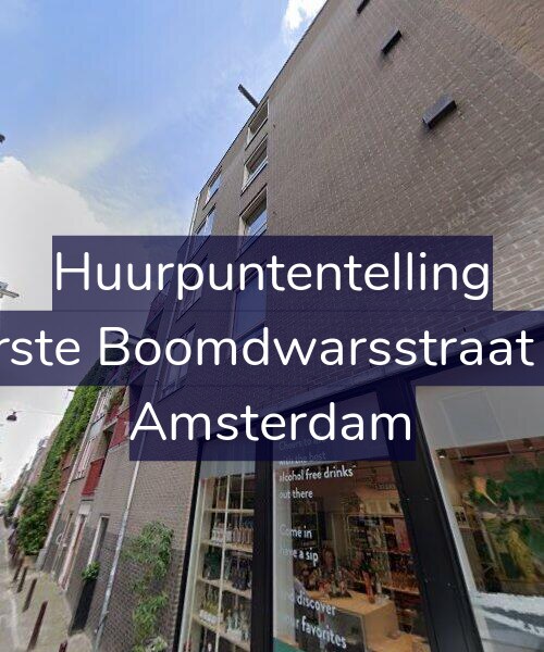 Foto gevel Huurpuntentelling voor Eerste Boomdwarsstraat 43, Amsterdam