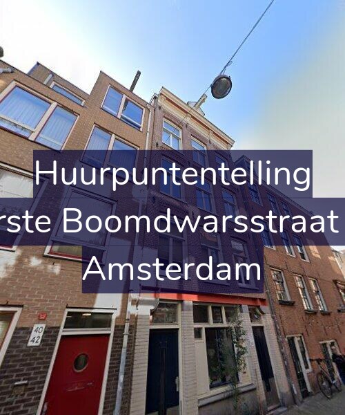 Foto gevel Huurpuntentelling voor Eerste Boomdwarsstraat 34, Amsterdam
