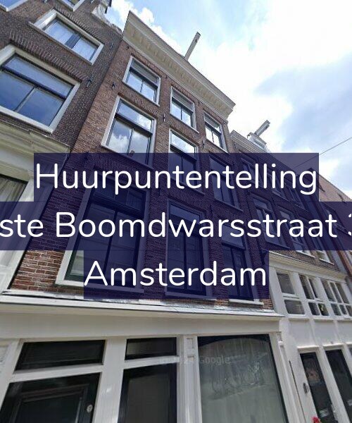 Foto gevel Huurpuntentelling voor Eerste Boomdwarsstraat 3-B, Amsterdam