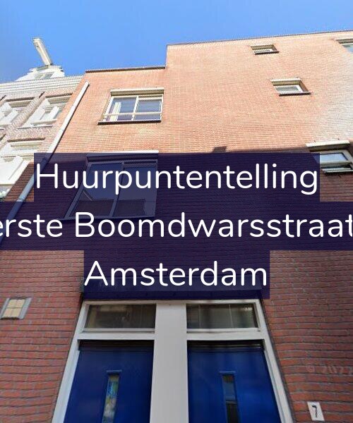Foto gevel Huurpuntentelling voor Eerste Boomdwarsstraat 7, Amsterdam