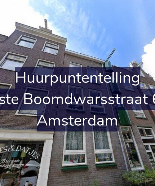 Foto gevel Huurpuntentelling voor Eerste Boomdwarsstraat 6-D, Amsterdam