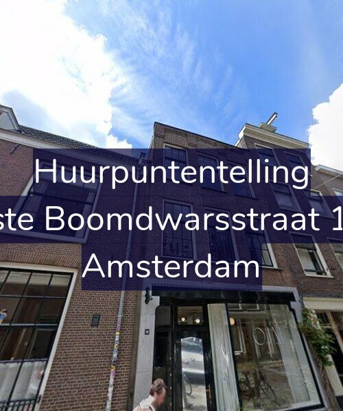 Foto gevel Huurpuntentelling voor Eerste Boomdwarsstraat 10-1, Amsterdam