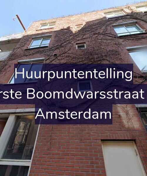 Foto gevel Huurpuntentelling voor Eerste Boomdwarsstraat 35, Amsterdam