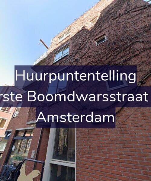 Foto gevel Huurpuntentelling voor Eerste Boomdwarsstraat 33, Amsterdam