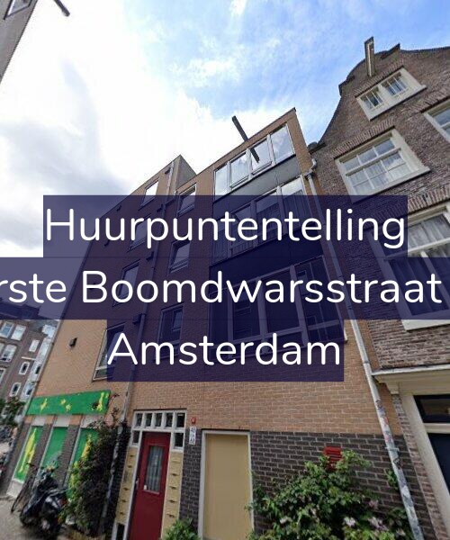 Foto gevel Huurpuntentelling voor Eerste Boomdwarsstraat 60, Amsterdam
