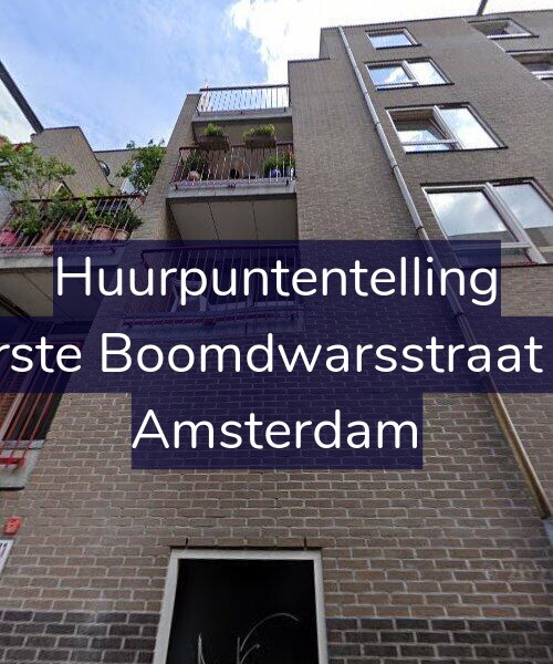 Foto gevel Huurpuntentelling voor Eerste Boomdwarsstraat 51, Amsterdam