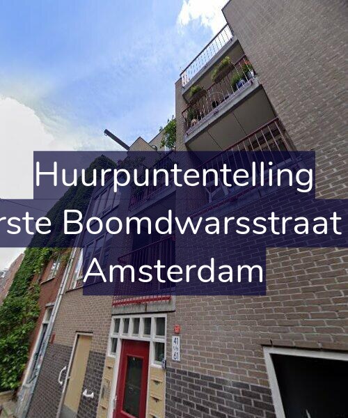 Foto gevel Huurpuntentelling voor Eerste Boomdwarsstraat 53, Amsterdam