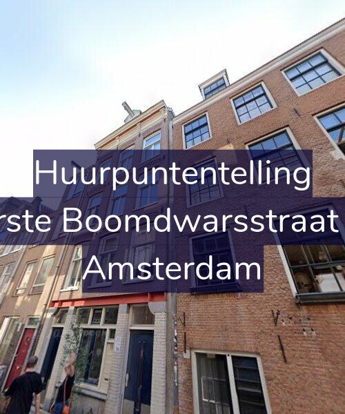 Foto gevel Huurpuntentelling voor Eerste Boomdwarsstraat 32, Amsterdam