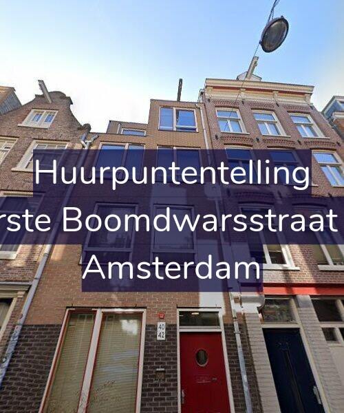Foto gevel Huurpuntentelling voor Eerste Boomdwarsstraat 42, Amsterdam