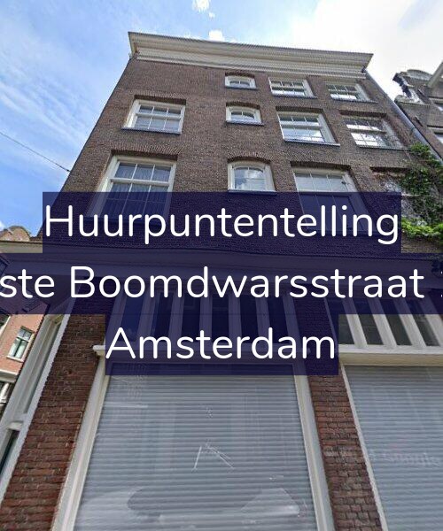 Foto gevel Huurpuntentelling voor Eerste Boomdwarsstraat 1-B, Amsterdam