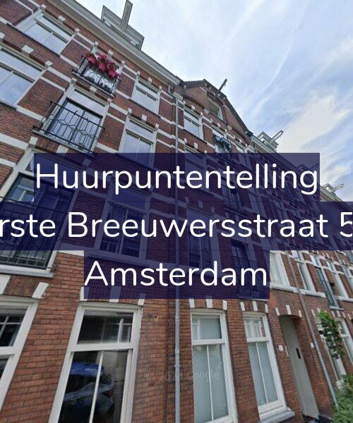 Foto gevel Huurpuntentelling voor Eerste Breeuwersstraat 5-1, Amsterdam