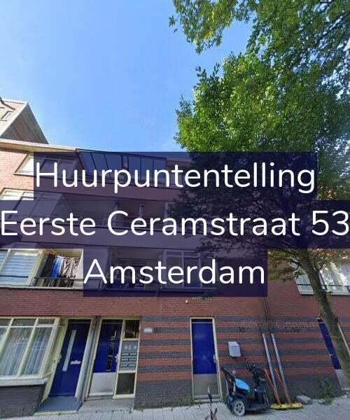 Foto gevel Huurpuntentelling voor Eerste Ceramstraat 53, Amsterdam