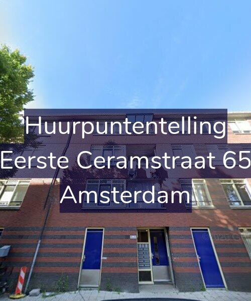 Foto gevel Huurpuntentelling voor Eerste Ceramstraat 65, Amsterdam