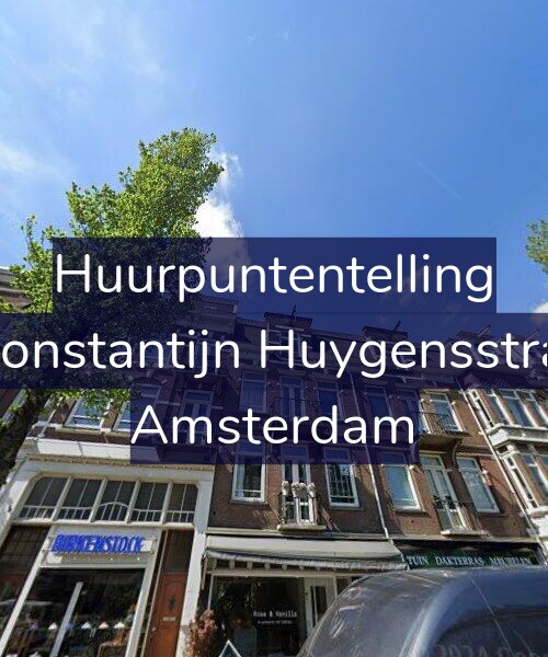 Foto gevel Huurpuntentelling voor Eerste Constantijn Huygensstraat 74-2, Amsterdam