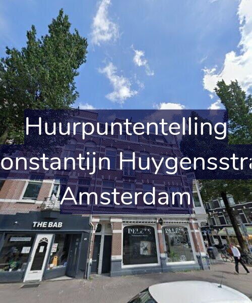 Foto gevel Huurpuntentelling voor Eerste Constantijn Huygensstraat 43-1, Amsterdam