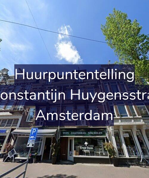 Foto gevel Huurpuntentelling voor Eerste Constantijn Huygensstraat 72-1, Amsterdam