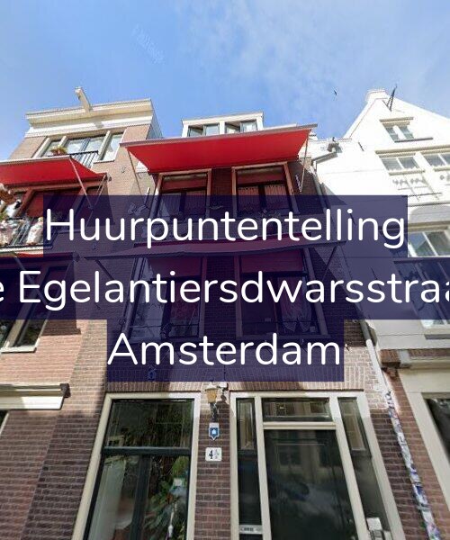 Foto gevel Huurpuntentelling voor Eerste Egelantiersdwarsstraat 4-B, Amsterdam