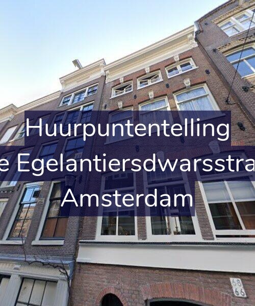 Foto gevel Huurpuntentelling voor Eerste Egelantiersdwarsstraat 68, Amsterdam