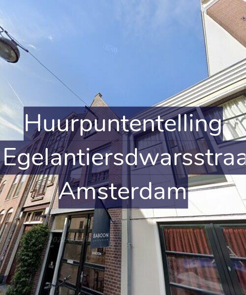 Foto gevel Huurpuntentelling voor Eerste Egelantiersdwarsstraat 10-1, Amsterdam