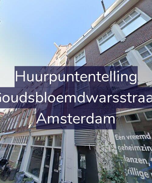 Foto gevel Huurpuntentelling voor Eerste Goudsbloemdwarsstraat 15-A1, Amsterdam