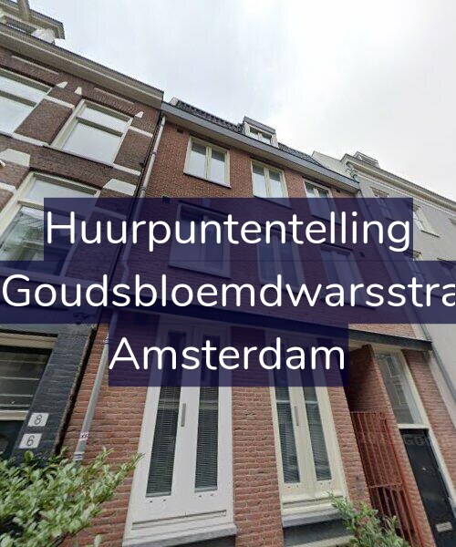 Foto gevel Huurpuntentelling voor Eerste Goudsbloemdwarsstraat 4-A, Amsterdam