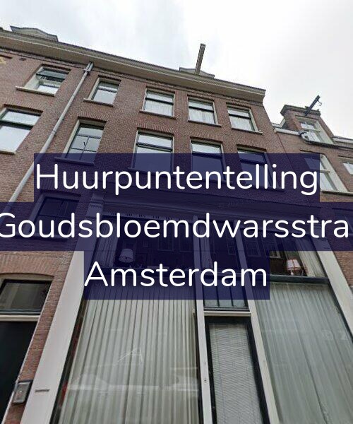 Foto gevel Huurpuntentelling voor Eerste Goudsbloemdwarsstraat 14-3, Amsterdam