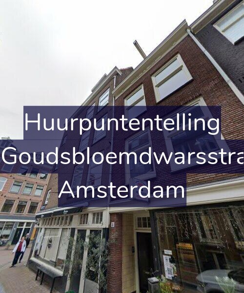 Foto gevel Huurpuntentelling voor Eerste Goudsbloemdwarsstraat 1-C, Amsterdam