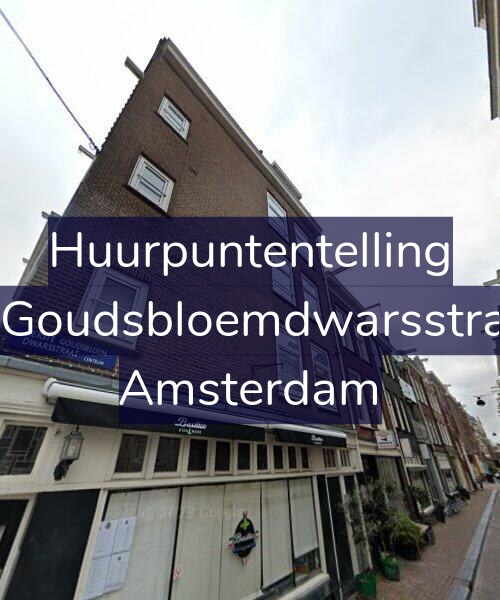 Foto gevel Huurpuntentelling voor Eerste Goudsbloemdwarsstraat 1-A, Amsterdam