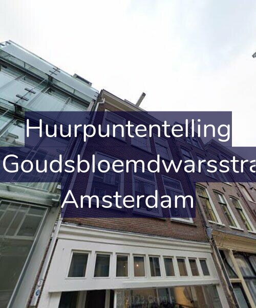 Foto gevel Huurpuntentelling voor Eerste Goudsbloemdwarsstraat 9-2, Amsterdam
