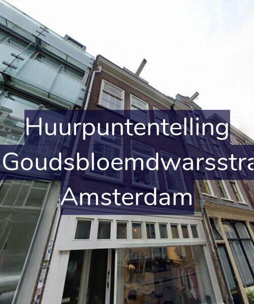 Foto gevel Huurpuntentelling voor Eerste Goudsbloemdwarsstraat 9-1, Amsterdam