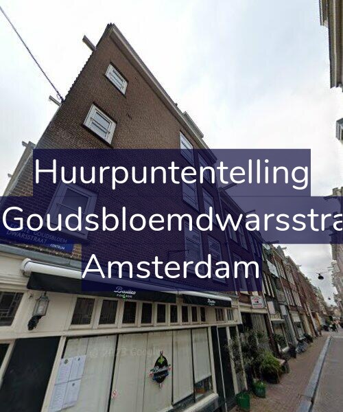 Foto gevel Huurpuntentelling voor Eerste Goudsbloemdwarsstraat 1-B, Amsterdam