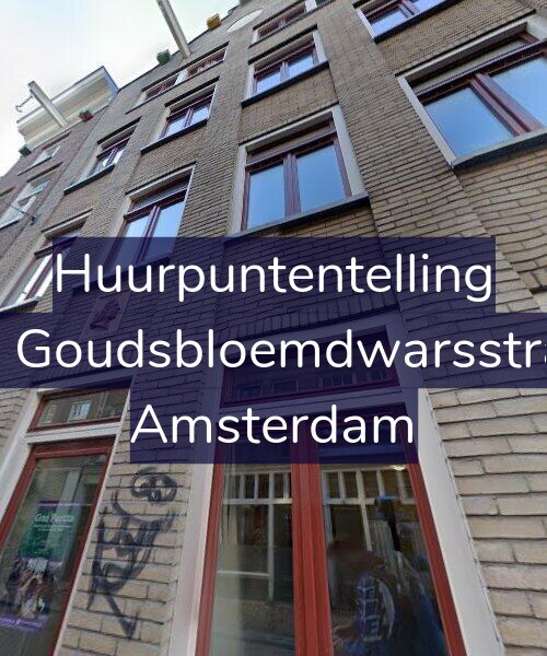 Foto gevel Huurpuntentelling voor Eerste Goudsbloemdwarsstraat 54, Amsterdam