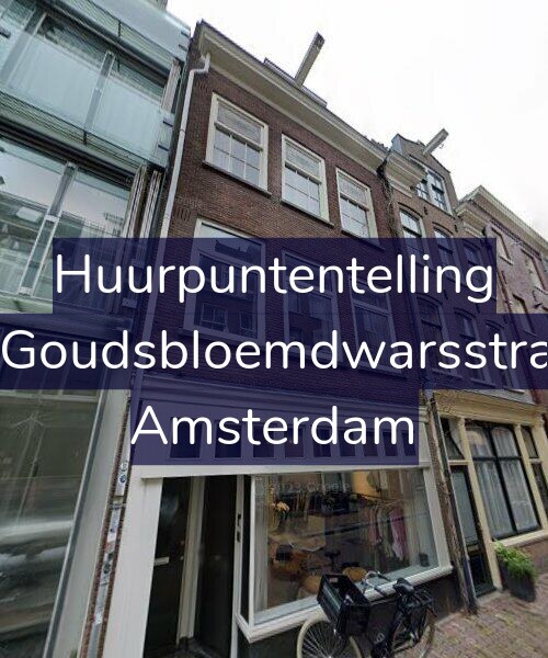 Foto gevel Huurpuntentelling voor Eerste Goudsbloemdwarsstraat 9-H, Amsterdam