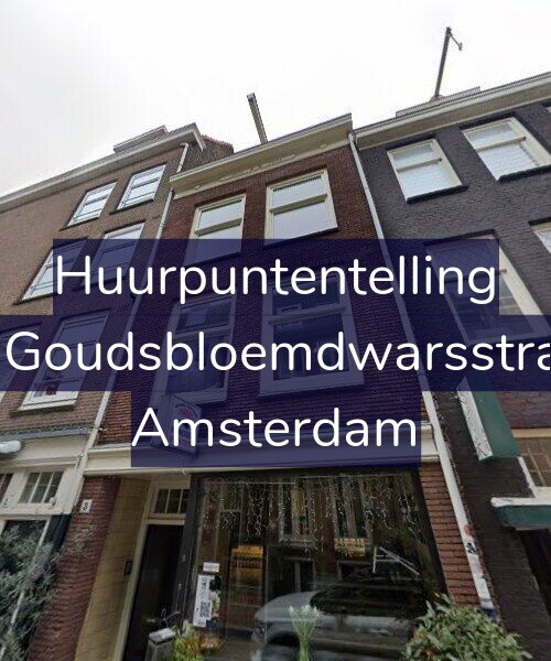 Foto gevel Huurpuntentelling voor Eerste Goudsbloemdwarsstraat 3-1, Amsterdam