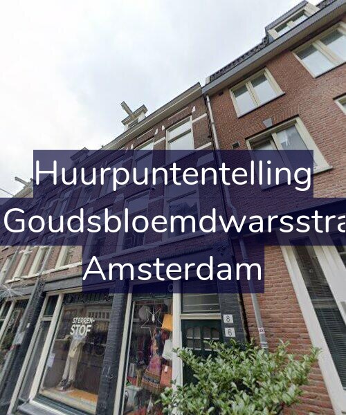 Foto gevel Huurpuntentelling voor Eerste Goudsbloemdwarsstraat 6-1, Amsterdam
