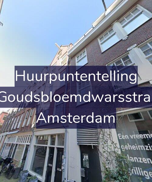 Foto gevel Huurpuntentelling voor Eerste Goudsbloemdwarsstraat 15-1, Amsterdam