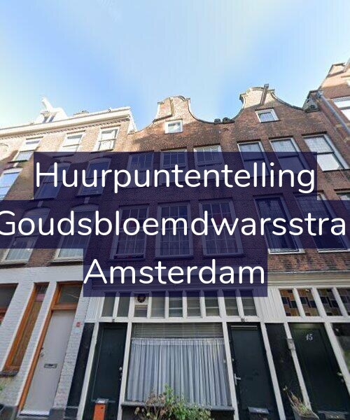 Foto gevel Huurpuntentelling voor Eerste Goudsbloemdwarsstraat 13-1, Amsterdam
